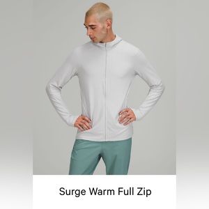 Mens lululemon surge warm full zip jacket